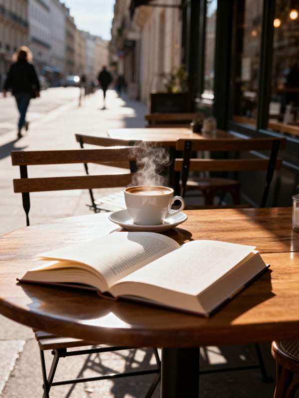 咖啡书香街景图片