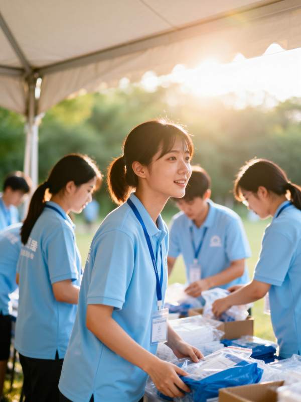 志愿者在行动图片