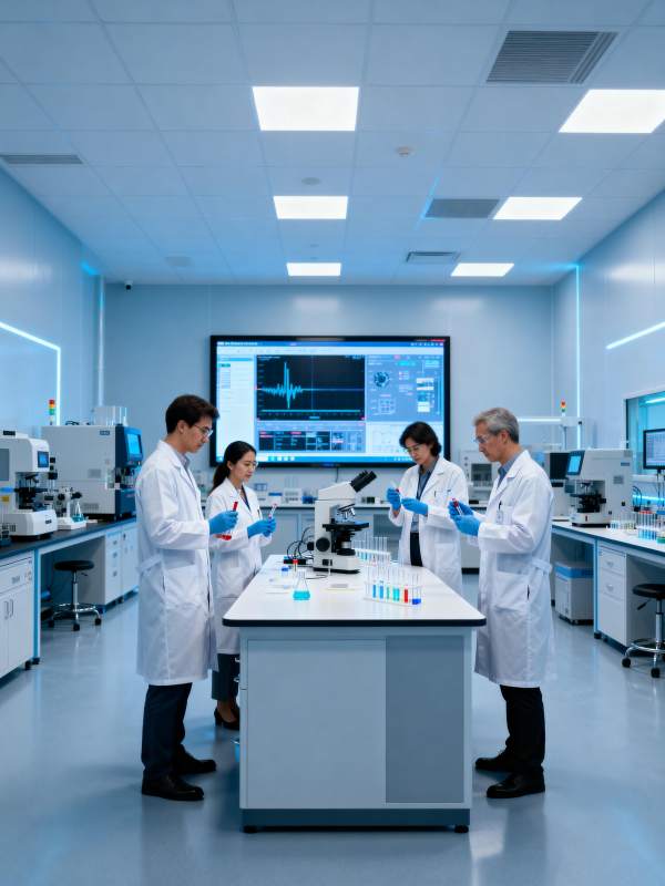 实验室科研团队协作图片