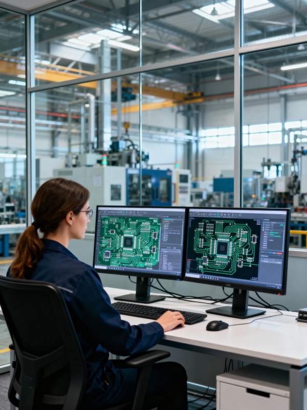 工程师专注电路设计图片