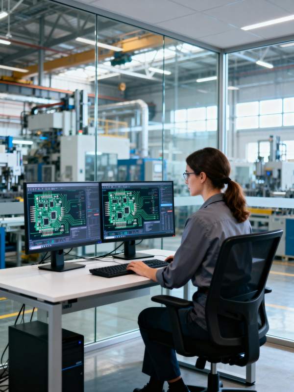 工程师专注电路设计图片