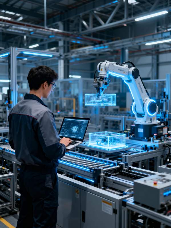 智能工厂操作员图片