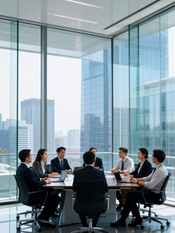 现代商务会议场景图片