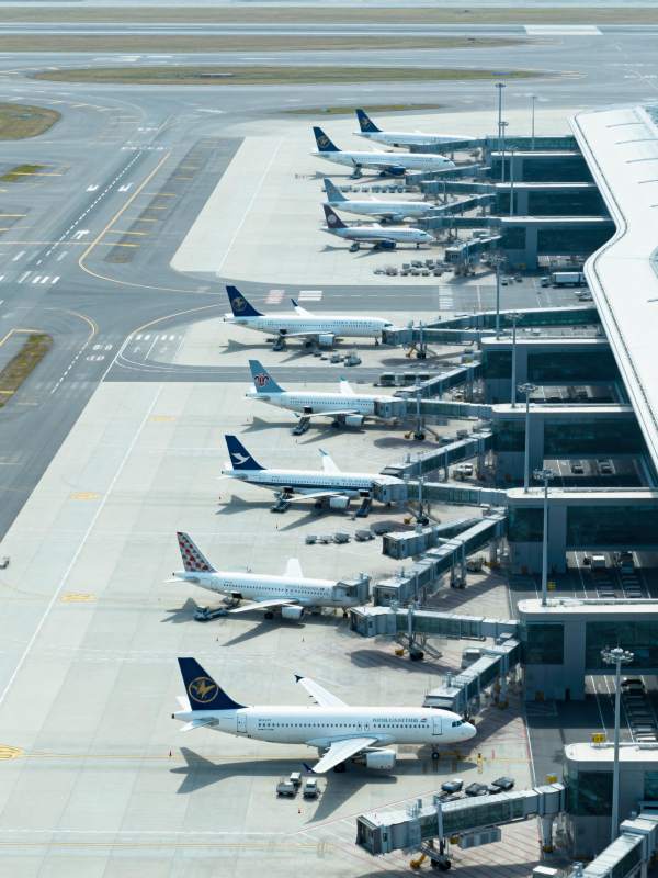 机场停机坪航拍图片