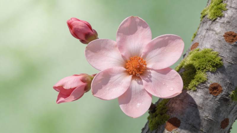 樱花绽放枝头图片