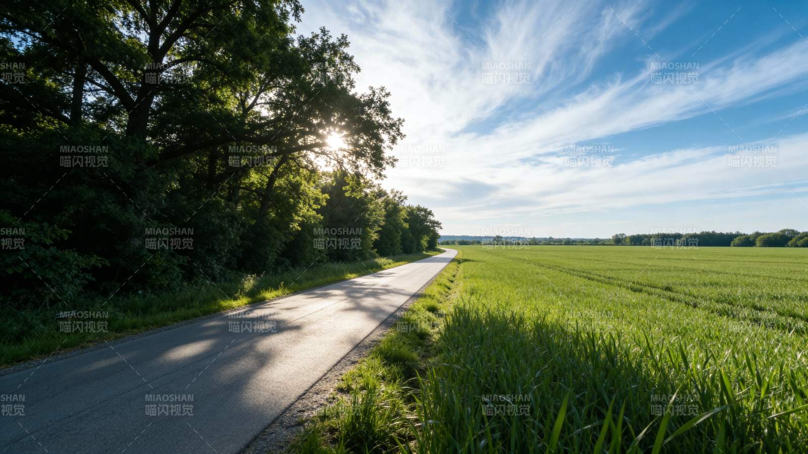 乡间小路风光图片