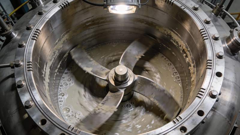 工业搅拌设备特写图片