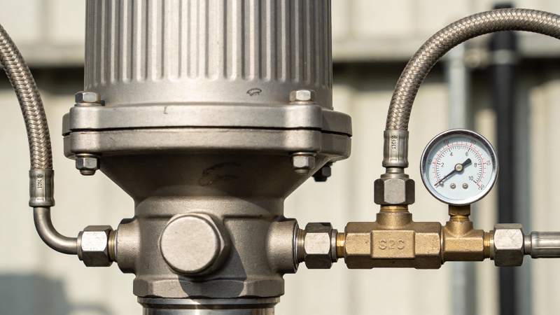 工业压力表装置图片