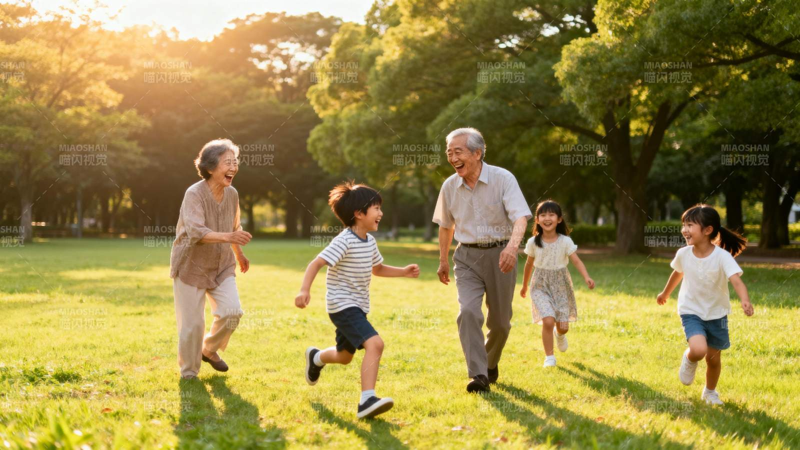 三代同堂乐游园图片