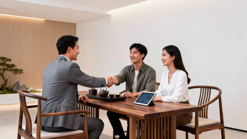 商务洽谈握手合作图片