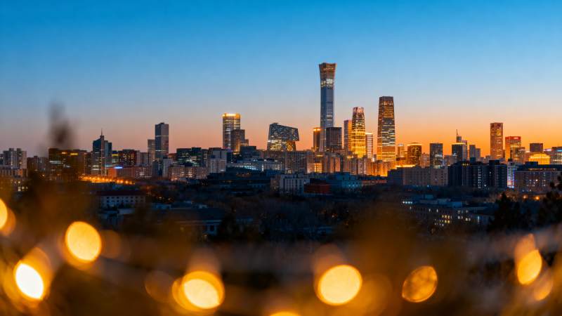 城市夜景璀璨图片