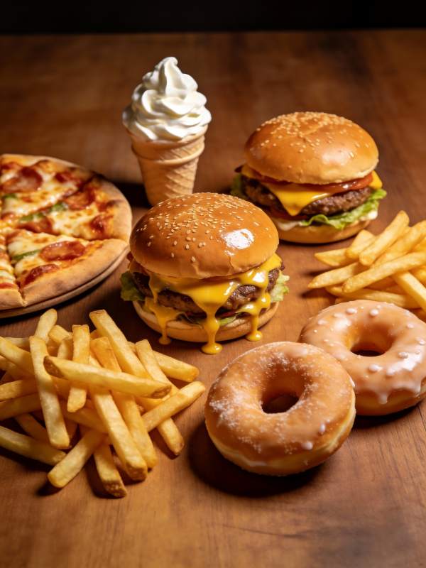 美味快餐组合图片