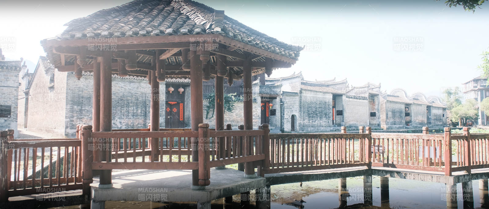 古亭水畔静谧景图片