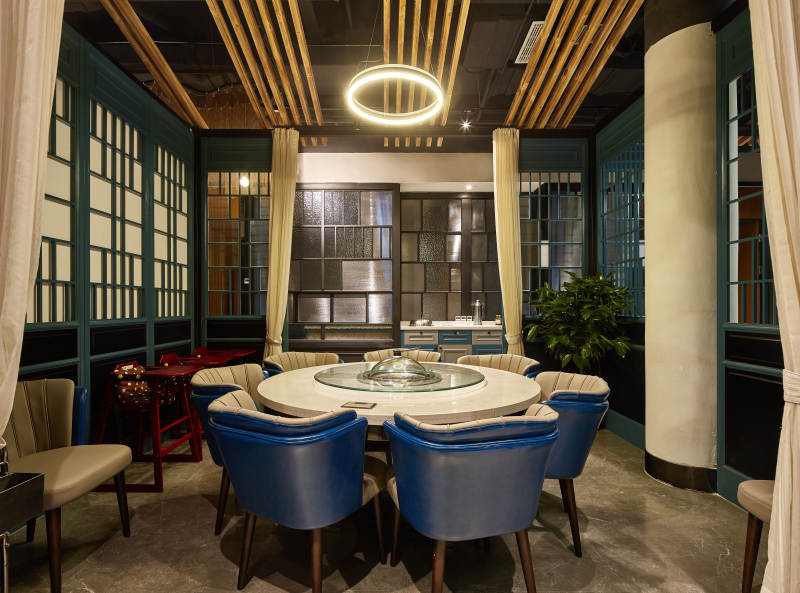 现代简约餐厅一角图片