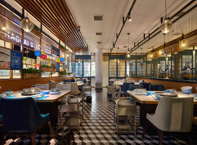 复古餐厅内部景致图片