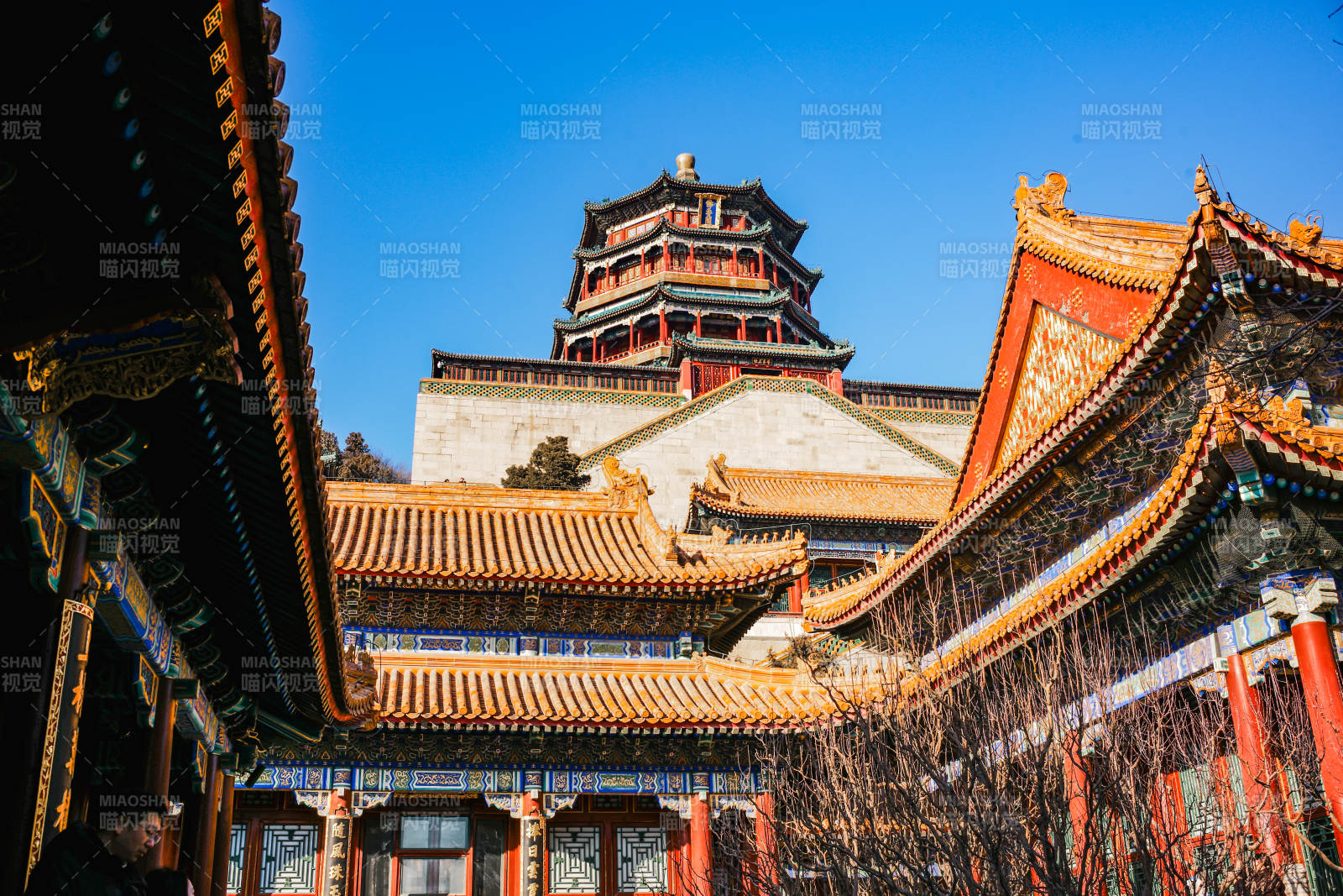 颐和园佛香阁古建筑群图片