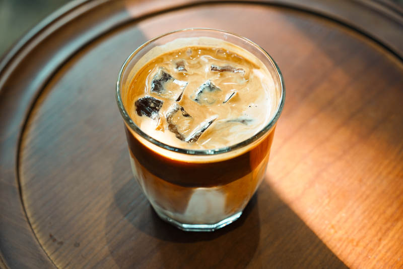 冰咖啡特写图片