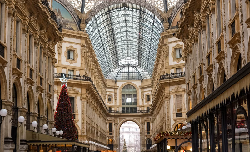 法国米兰维托里奥·埃马努埃莱二世长廊图片