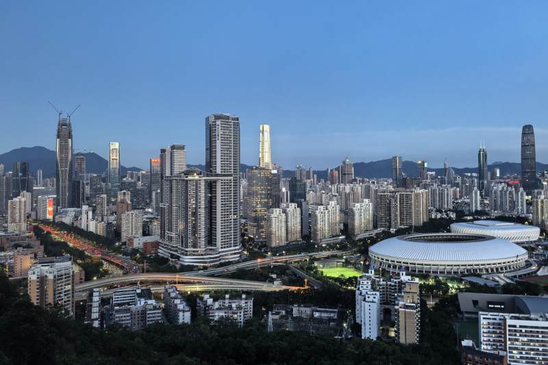 深圳城市天际线夜景图片