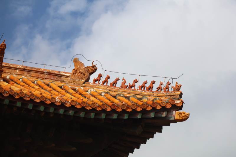 中国古代建筑屋脊兽饰图片