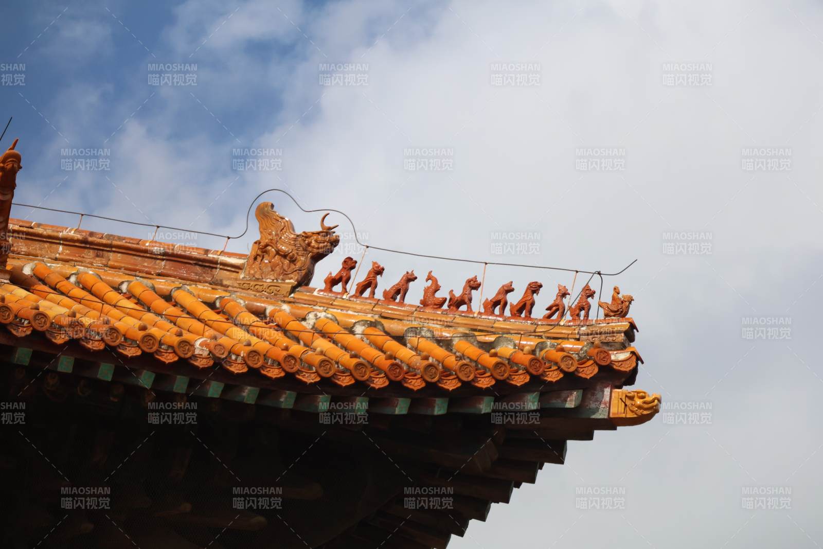 中国古代建筑屋脊兽饰图片