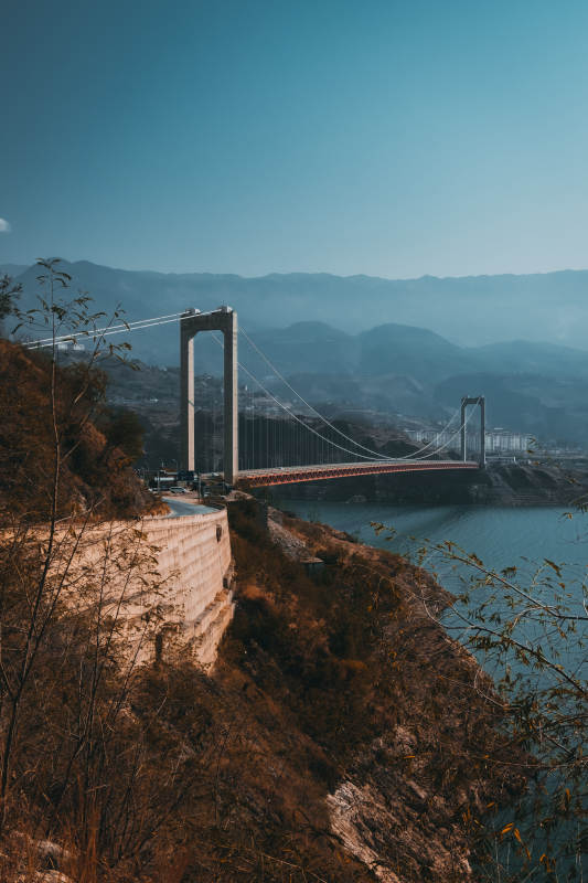 白鹤滩金沙江大桥图片