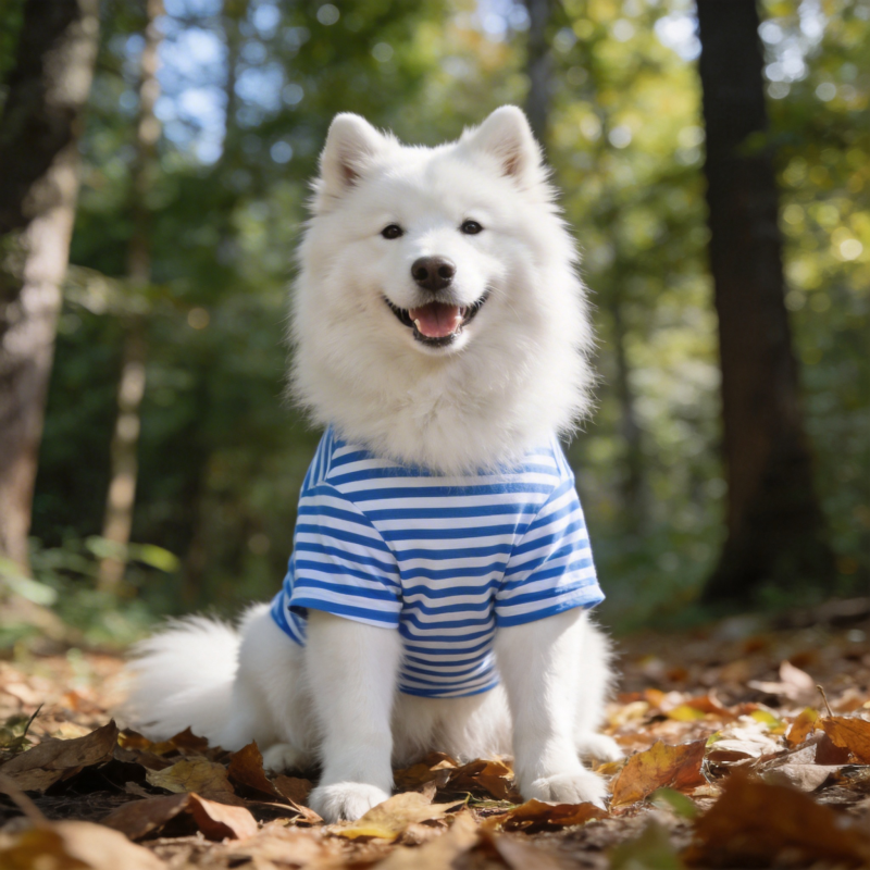 秋林萌犬笑开颜图片