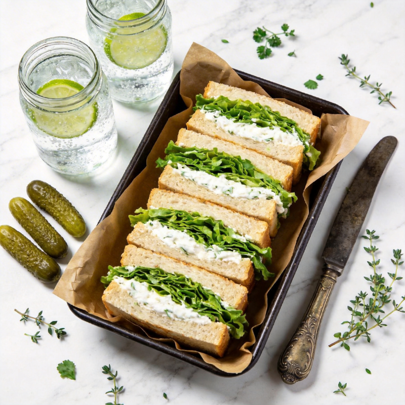 清爽三明治拼盘图片