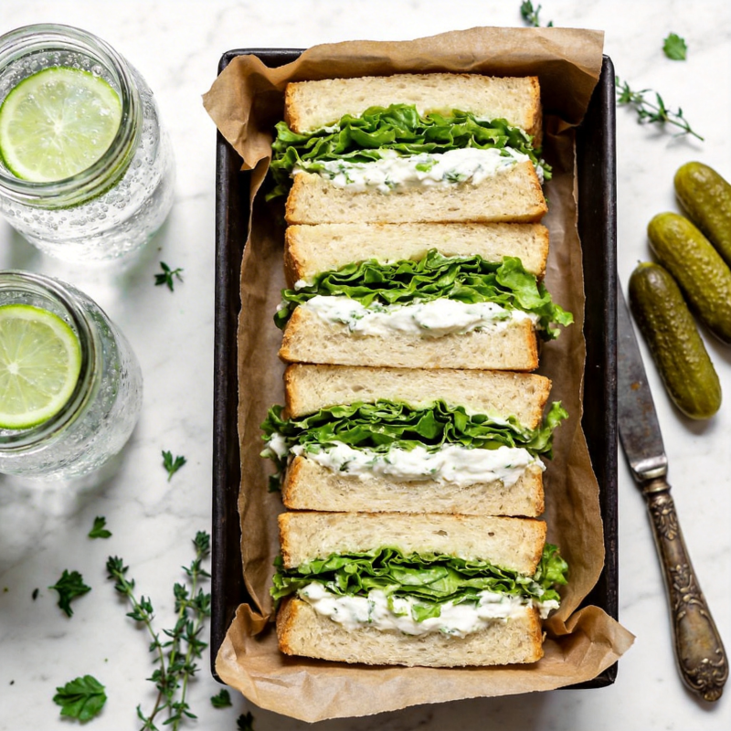 清爽三明治拼盘图片