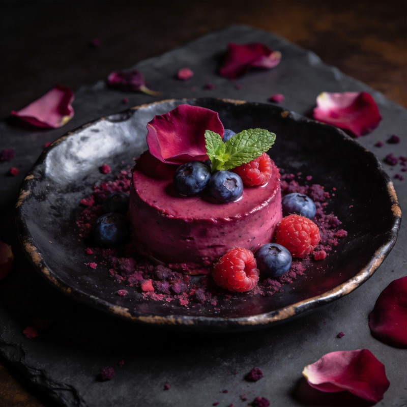 莓果慕斯蛋糕图片