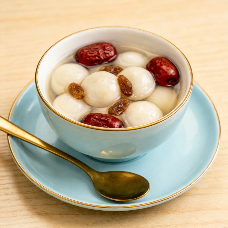 汤圆红枣甜汤图片