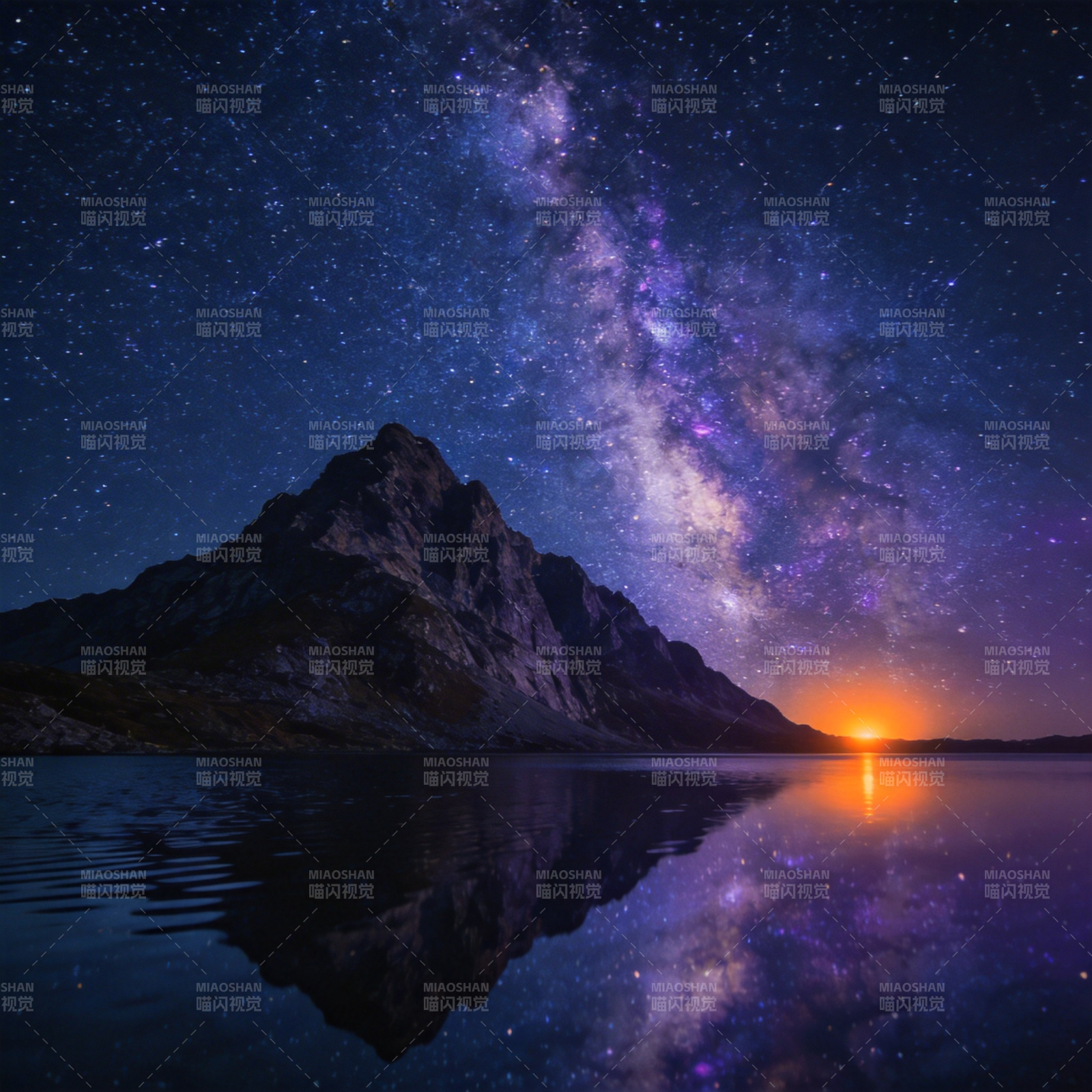 星河映山湖图片