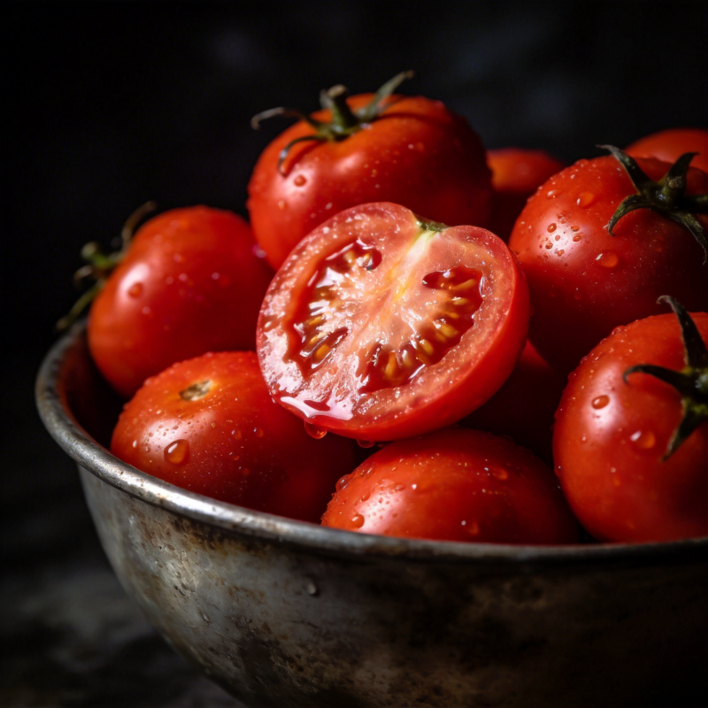 鲜红番茄 水珠欲滴图片