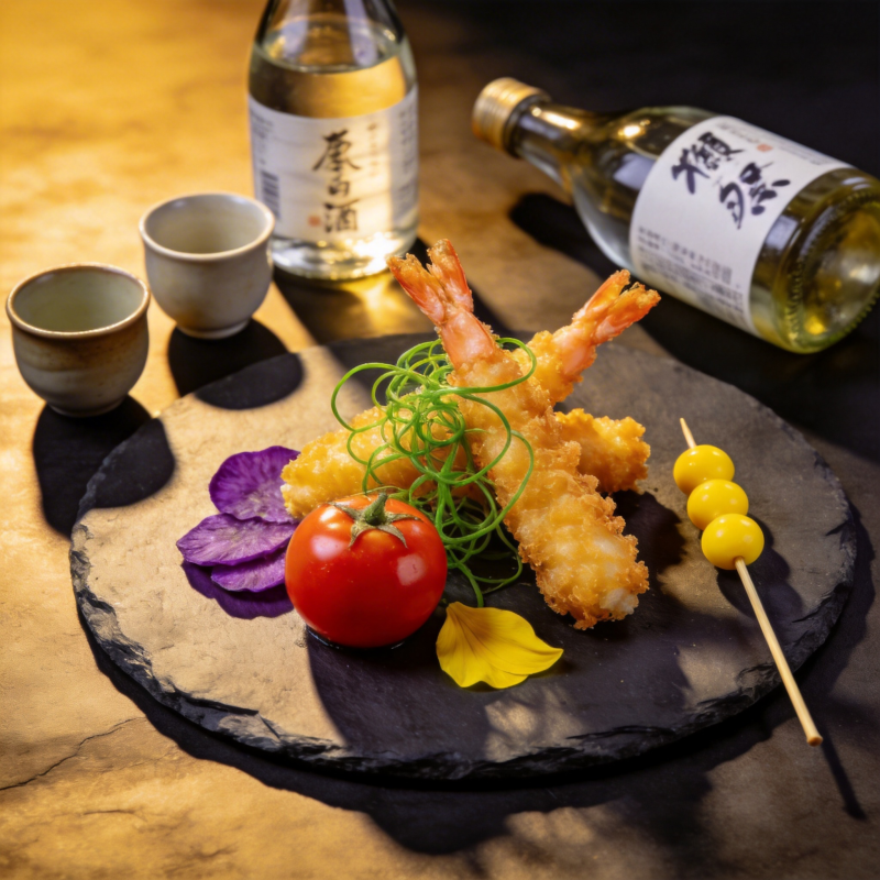 日式天妇罗拼盘图片