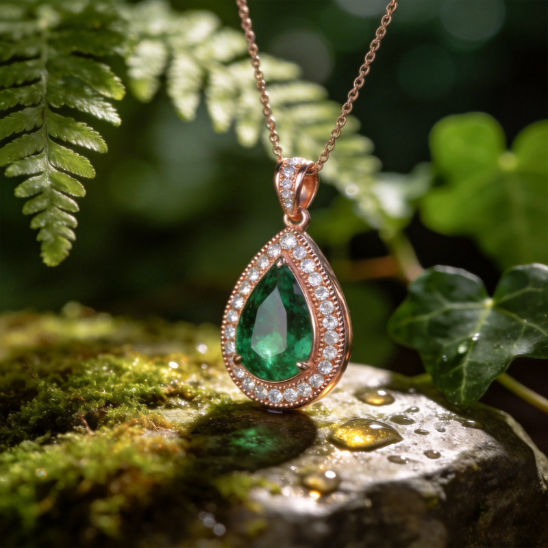 绿宝石吊坠 自然之美图片