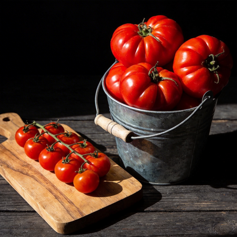 鲜红番茄静物图图片