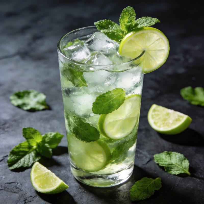 清凉薄荷青柠饮图片