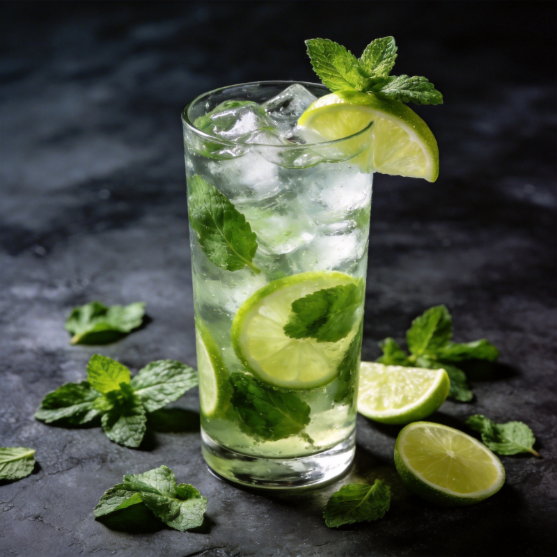清凉薄荷柠檬饮图片