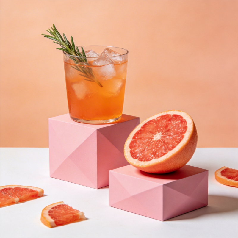 橙香鸡尾酒图片