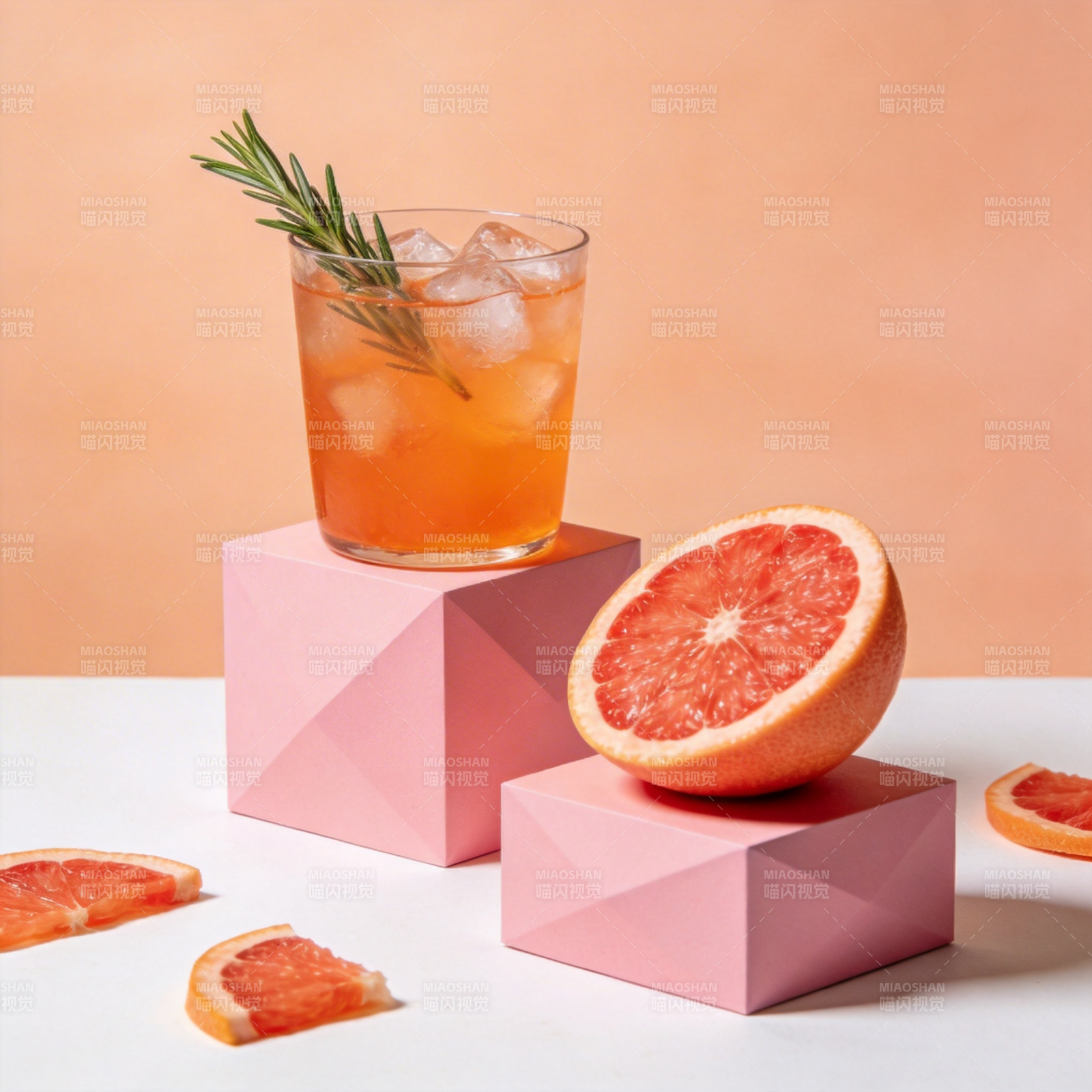 橙香鸡尾酒图片