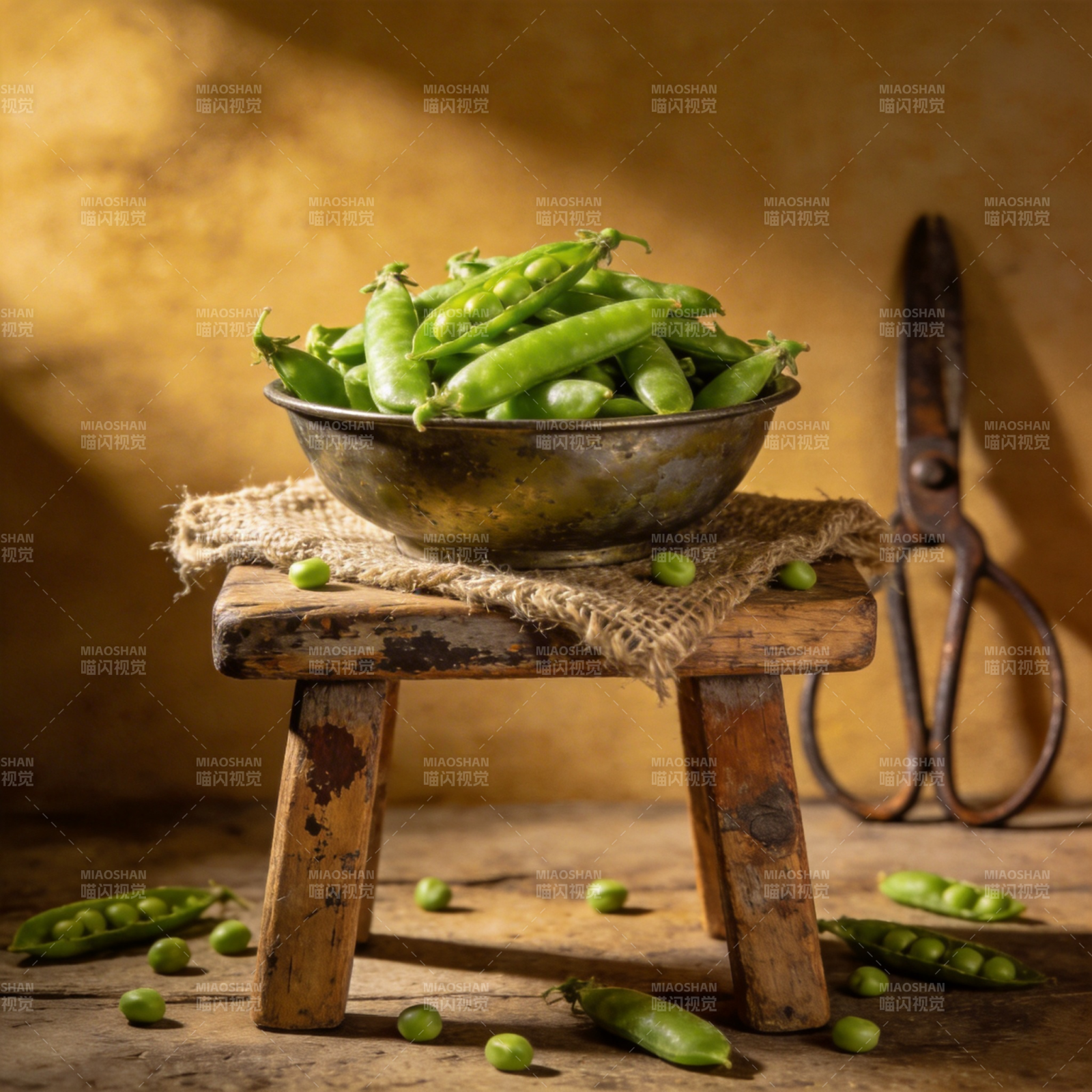 青豆满碗 古朴静谧图片