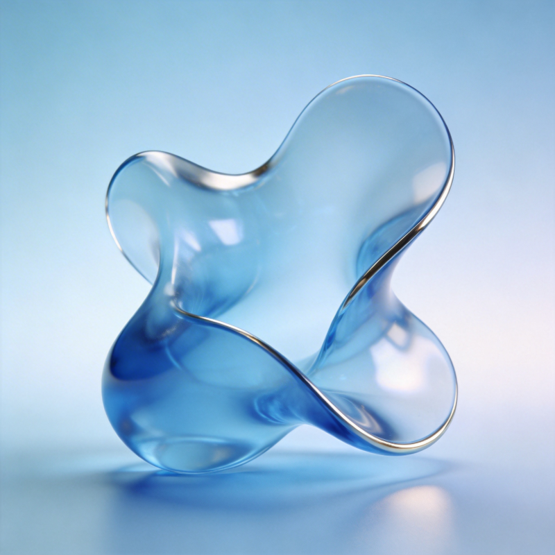 流光蓝晶雕塑图片