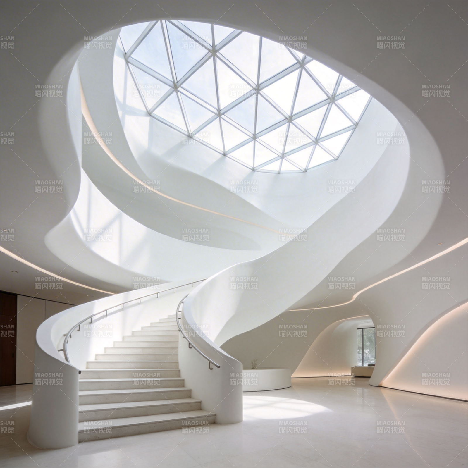 流线天窗楼梯图片