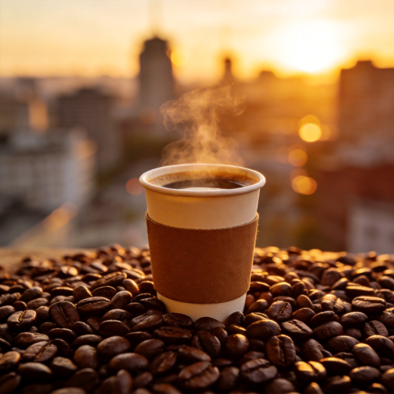 咖啡日出 香醇满溢图片