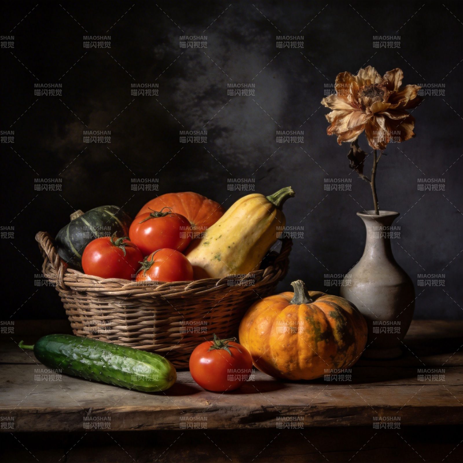 秋实静物图图片