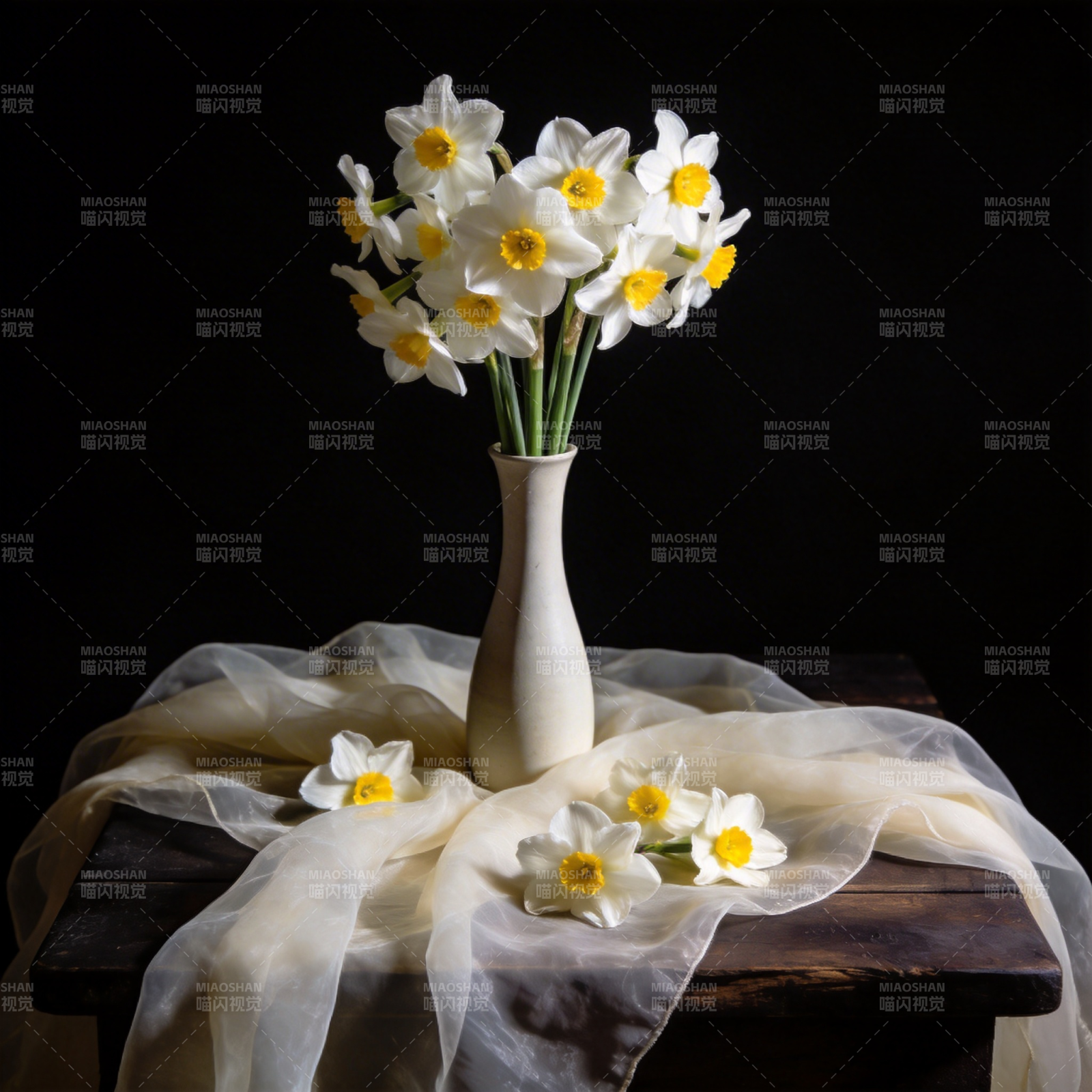 水仙花静物图片