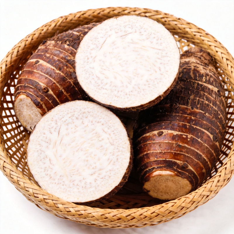 新鲜芋头特写图片