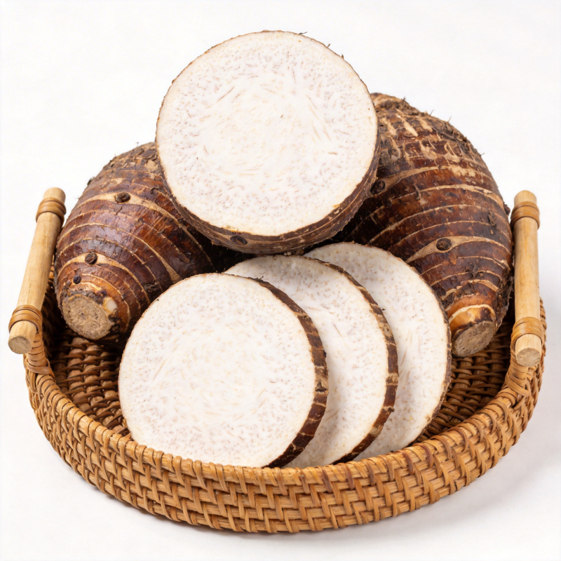 新鲜芋头切片展示图片