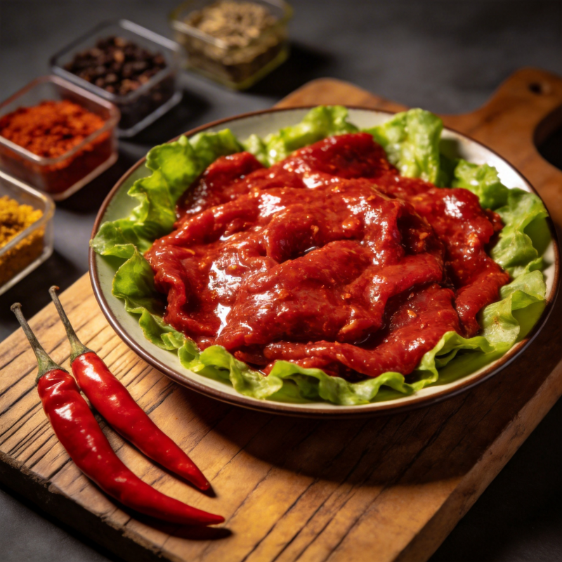 辣味肉片配菜图片