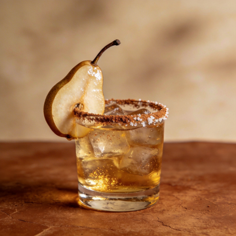 秋梨鸡尾酒图片
